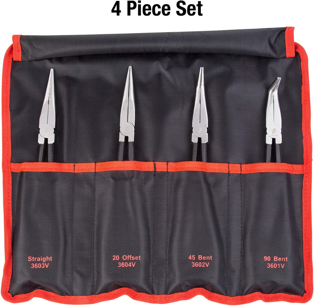 4 Pc 11 In. Long Reach Pliers Set