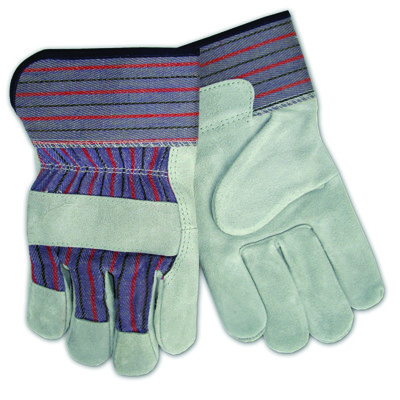 Steiner SPC02 Standard Split Cowhide Leather Palm Work Gloves Short Cuff, Large