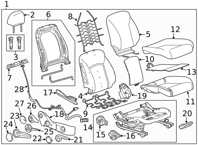 Genuine GM Seat Back Cover 95970801