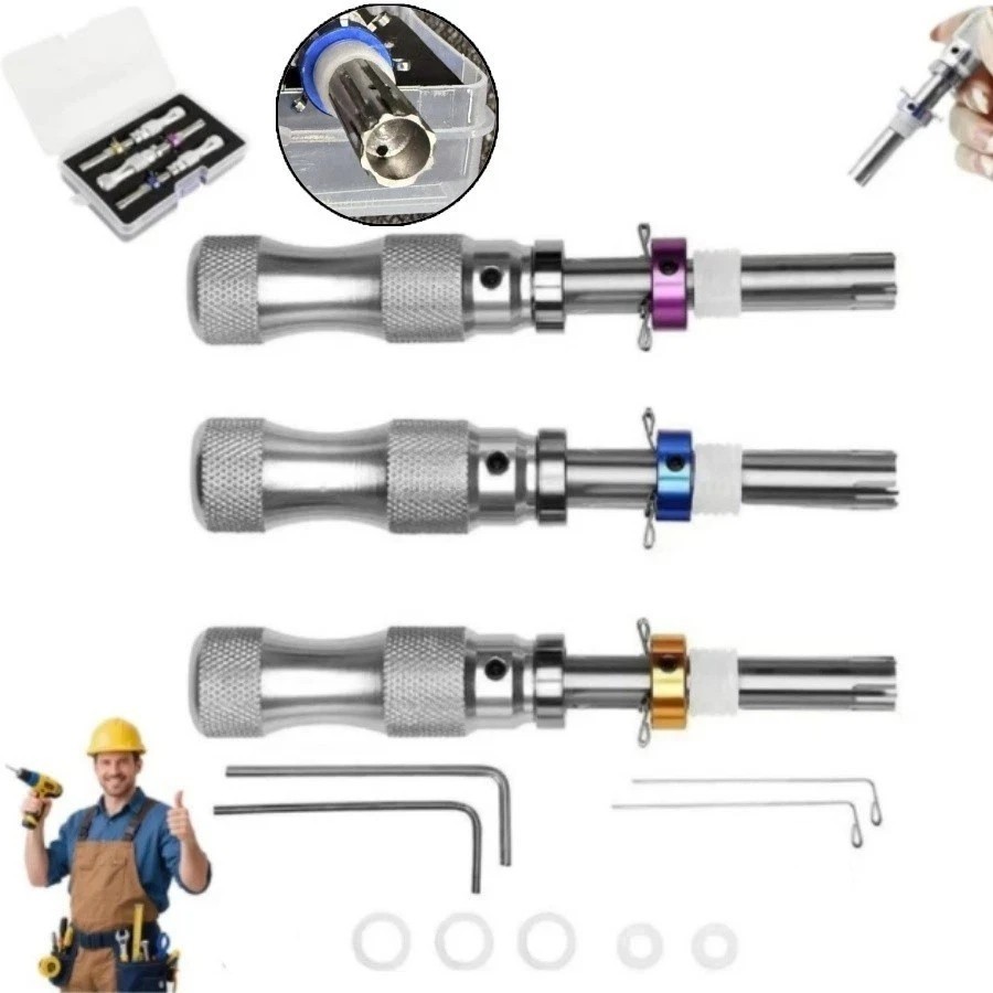 7 Pin Advanced Tubular Lock Tool Set For Padlock Hook Tool Seal Pick Puller DIY