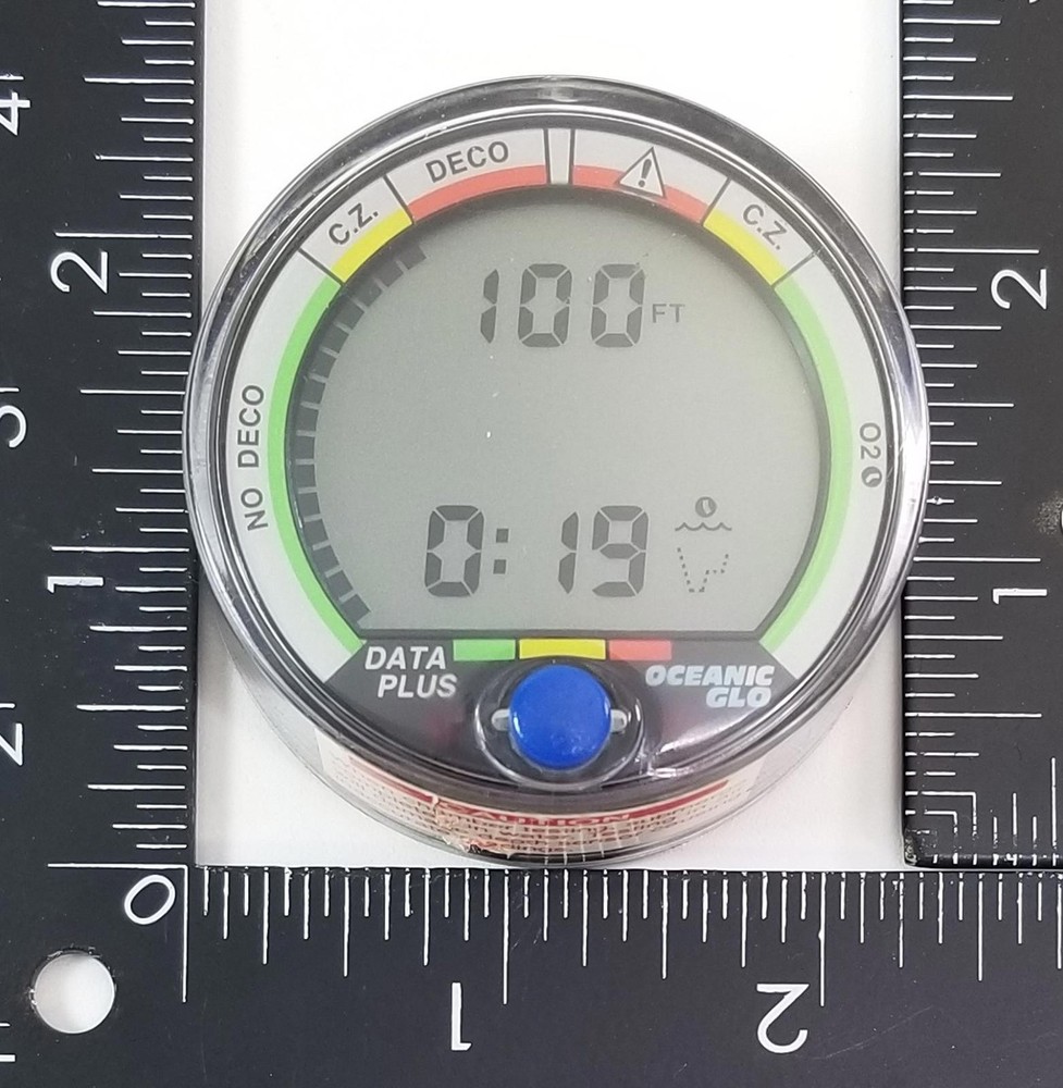 Oceanic Data Plus Air & Nitrox Puck Scuba Dive Computer + Manual EXCELLENT #5824