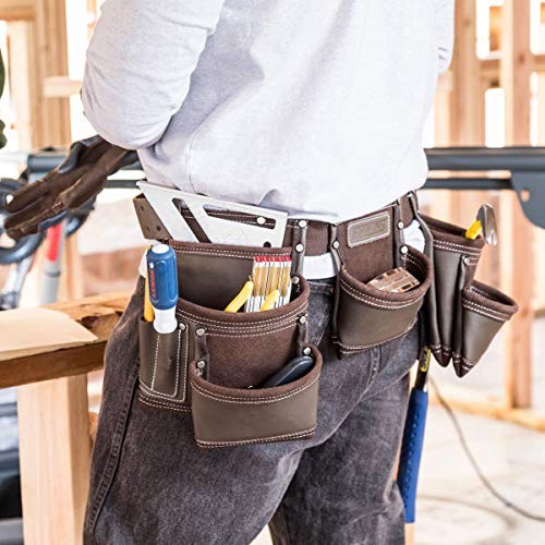 94744 7 Pocket Leather Tool Apron