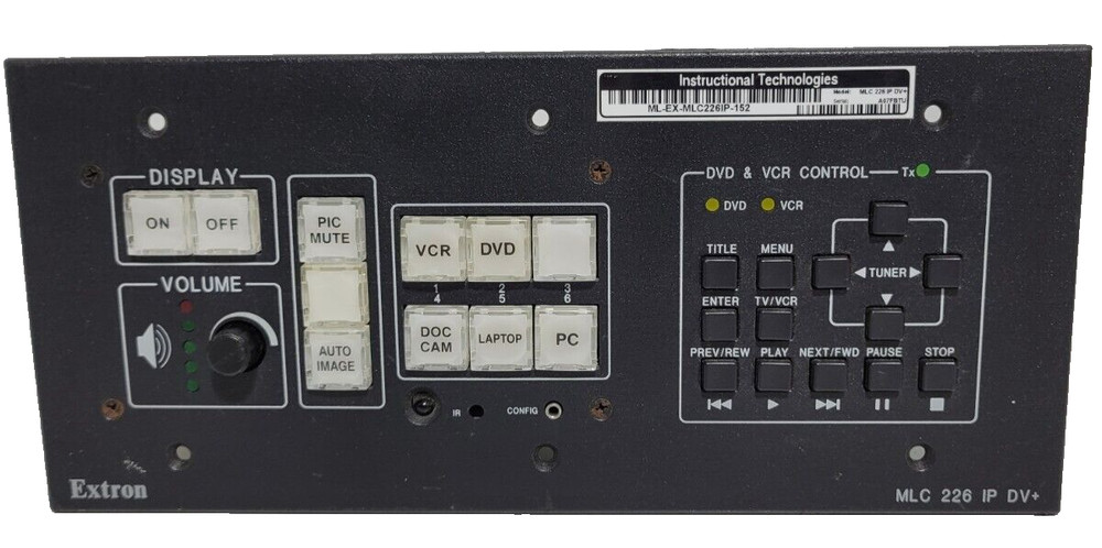 Extron MLC 226 IP DV+ Multi Use Panel MLC 226 IP MediaLink Controller