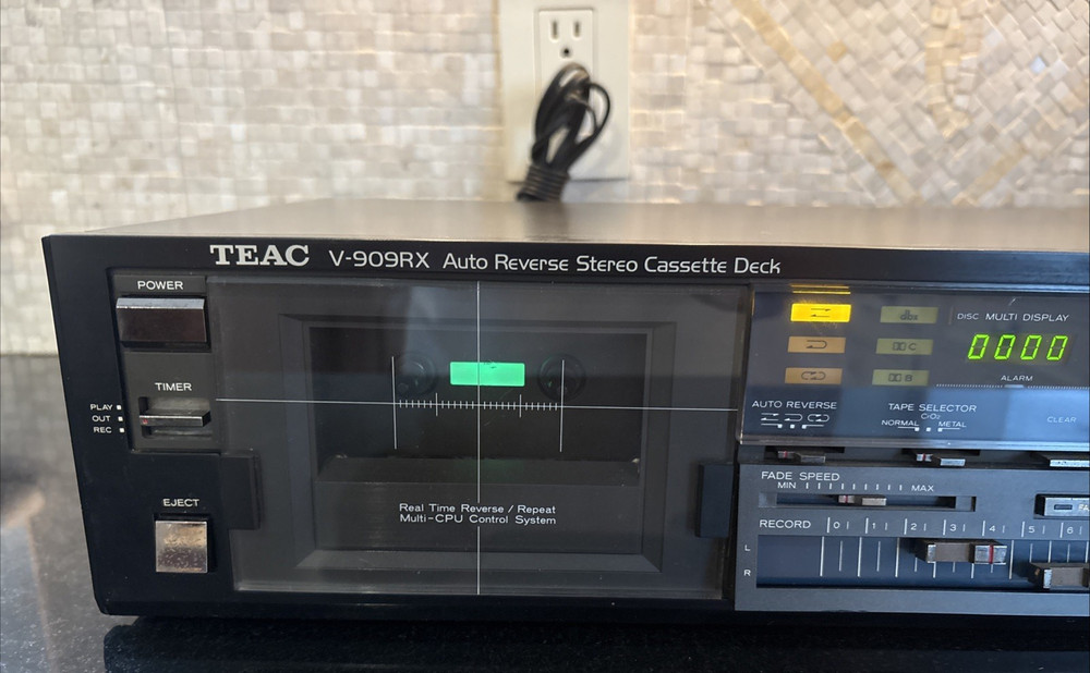 TEAC V-909RX Auto Reverse Stereo Audio Cassette Deck