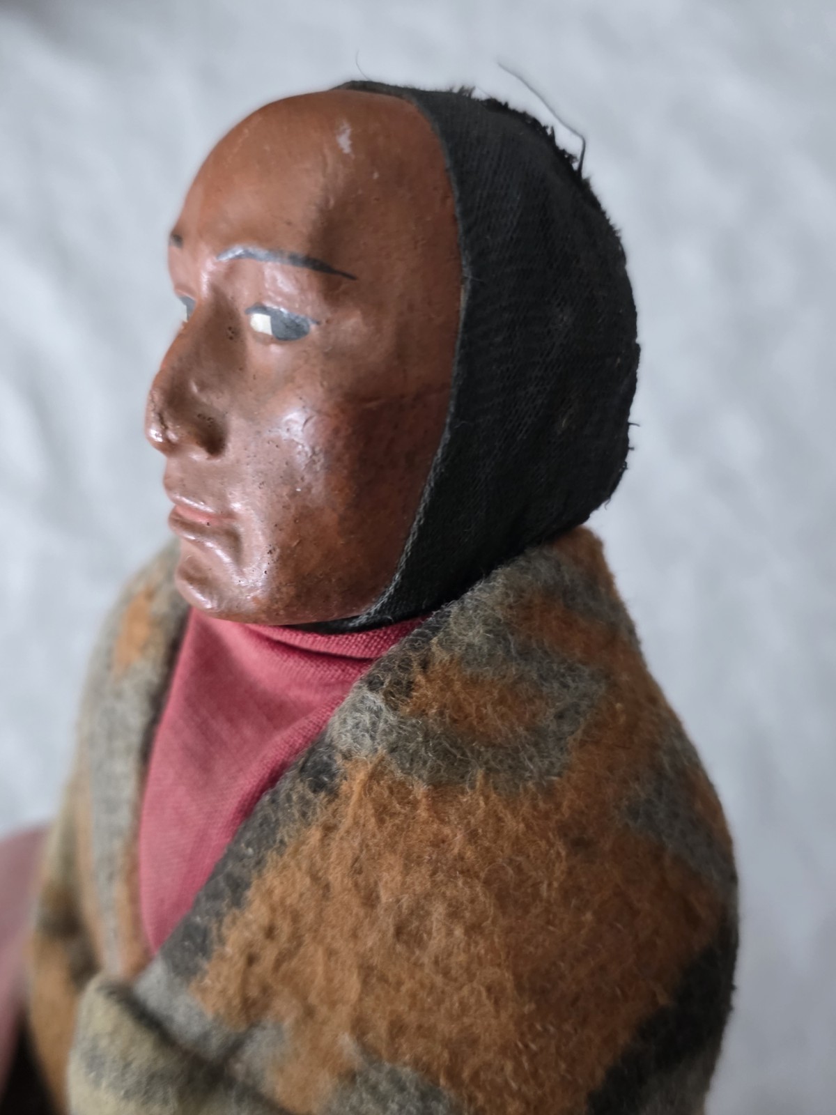 Vintage Skookum Male Native American Doll Bully 11"