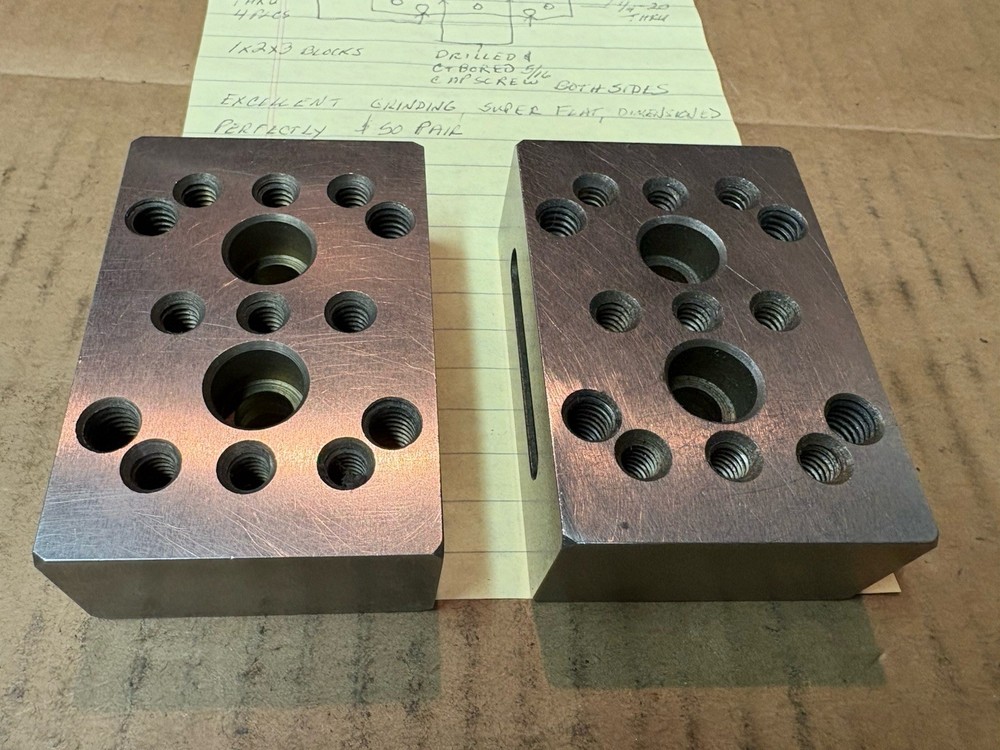 Toolmaker Produced Machine Tool Mounting Blocks