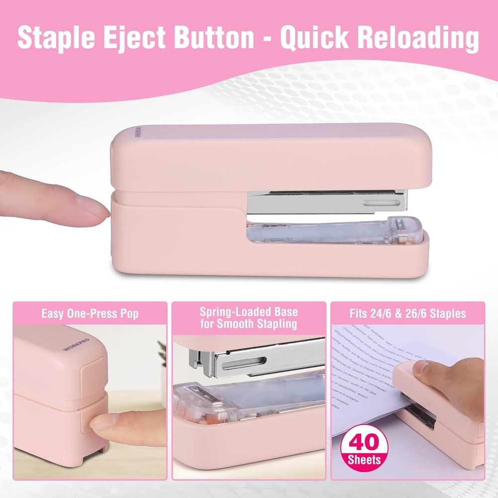 WORKPRO 2-in-1 Stapler & Remover 40 Sheets w/2000 Standard Staples Office Tool