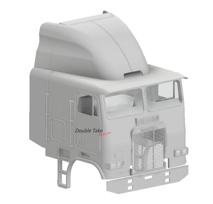 1/25th resin 3d 84-88 Freightliner 86" cab by KJ