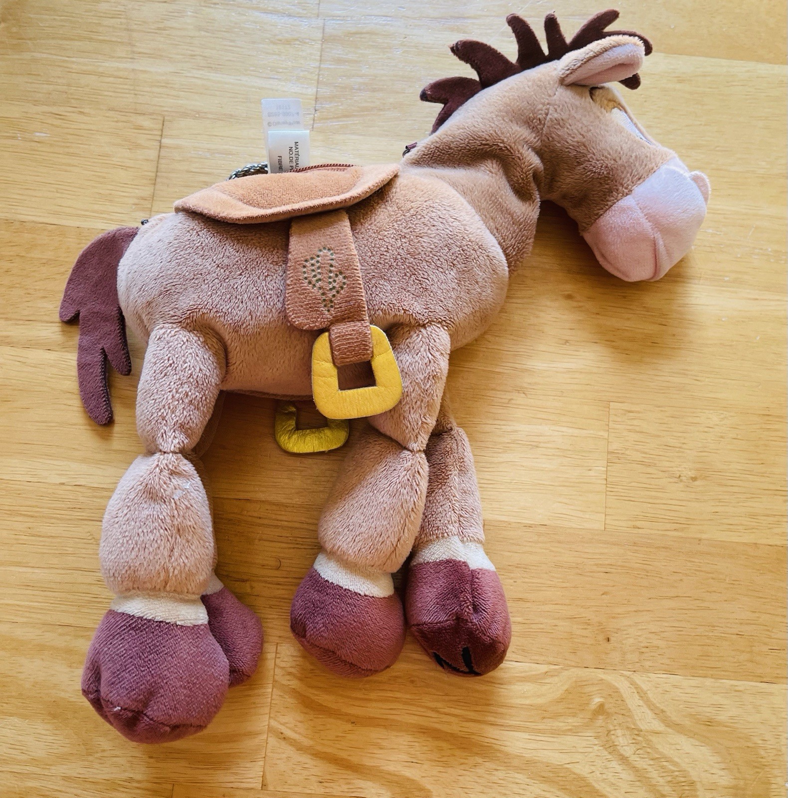 Toy Story Bullseye Plush Purse chain strap Disney Pixar bounding zip pouch bag