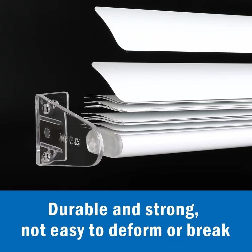 2 Inch 4Pcs Blinds Hold down Brackets, Clear Plastic Door Blinds Bottom Bracket,