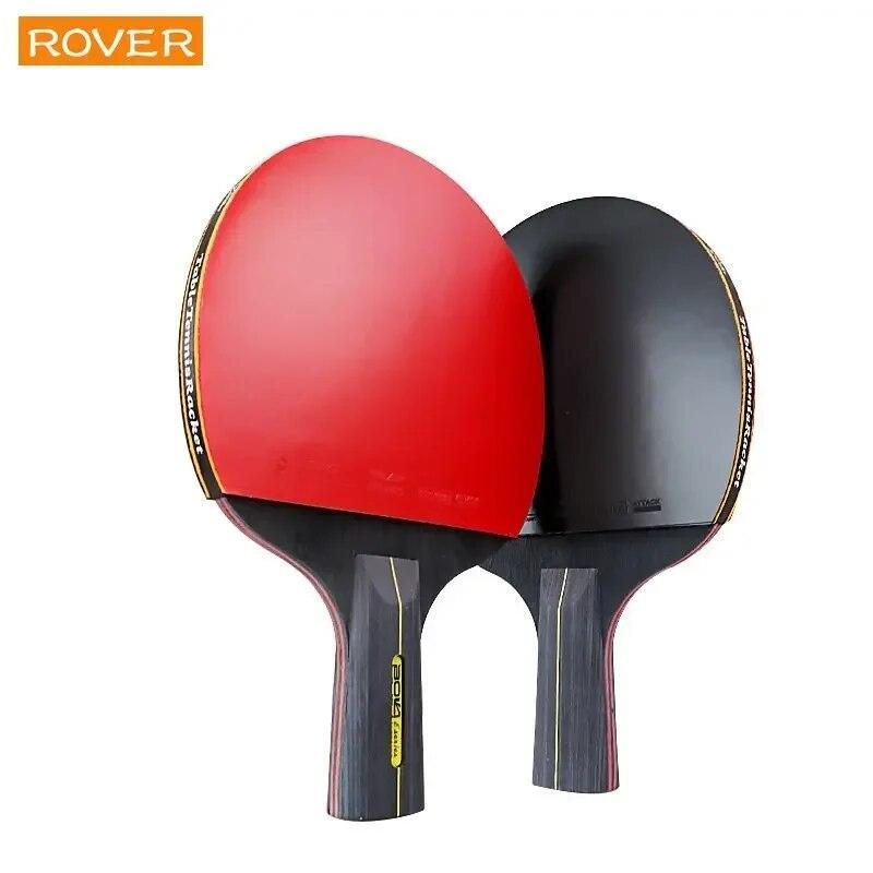 6 Star Table Tennis Racket 2pcs Professional Ping Pong Racket Set