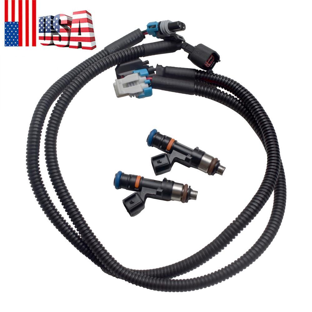 Fuel Injectors w/ Harness Pair For 2011-2014 Polaris Ranger XP 800 4X4 Crew 800