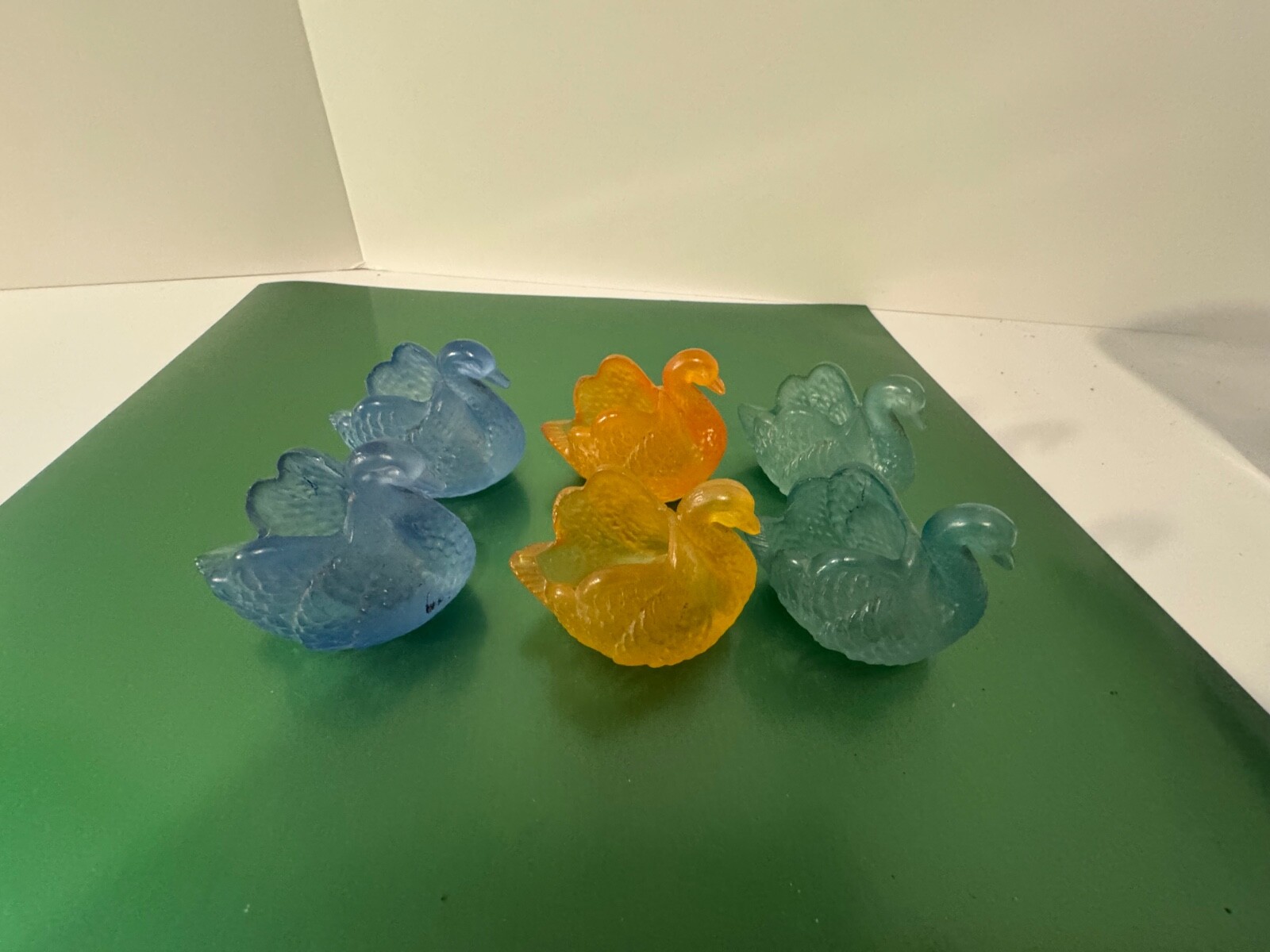 Lot of 6  Vintage Swan Salt Cellar Toothpick Holder Trinket Dish