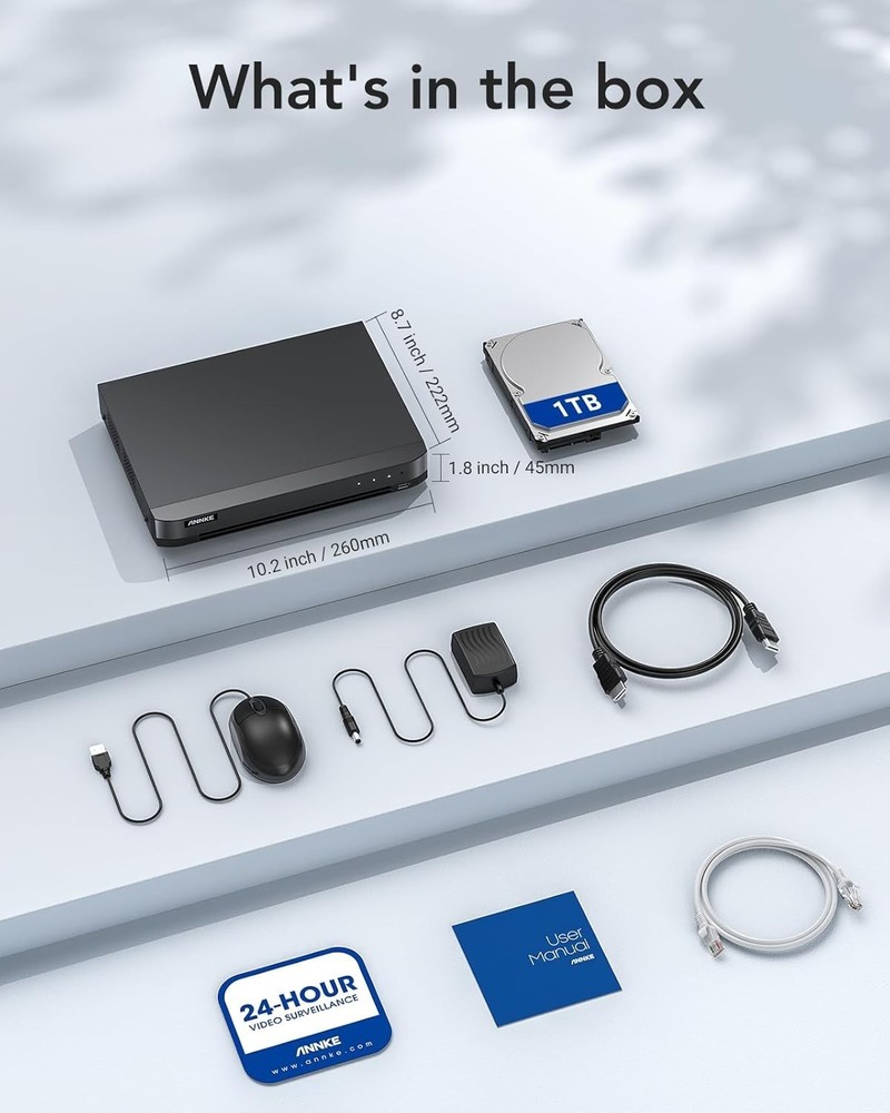 Complete 16-Channel Surveillance System - 2TB HDD, Motion Detection & Easy Setup