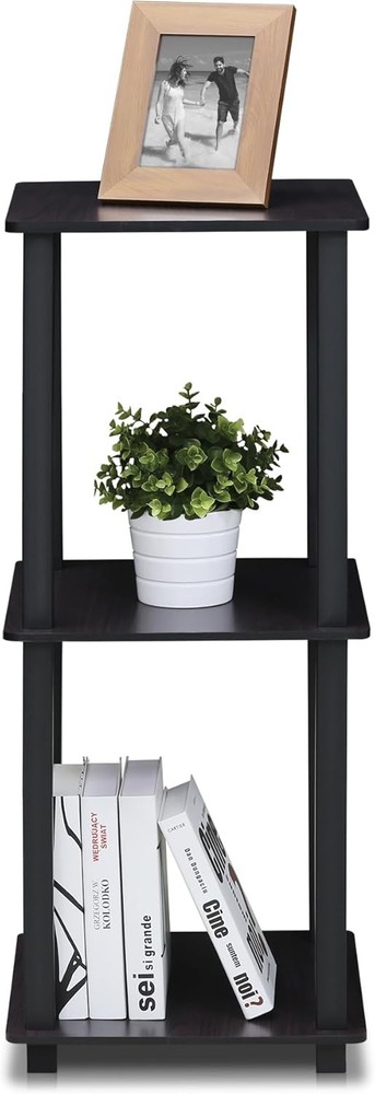 SIMPLISTIC Side Table Set of 2 2-Tier Square Modern End Table Nightstand Night