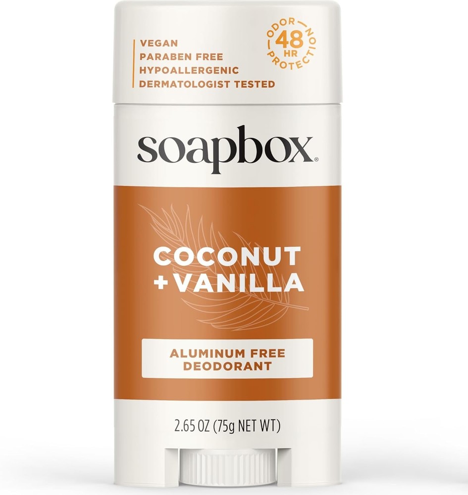 Aluminum Deodorant, Coconut & Vanilla Scented Deodorant,