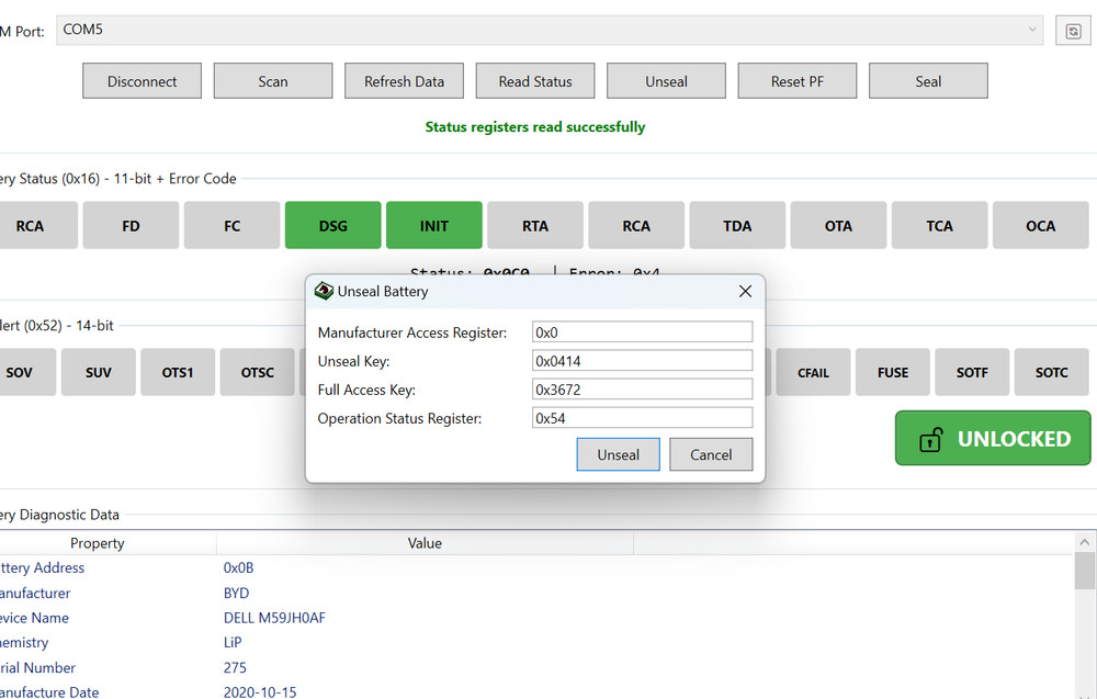 BHR Smart Battery Diagnostic Tool – ESP32 Powered | Unseal & Reset