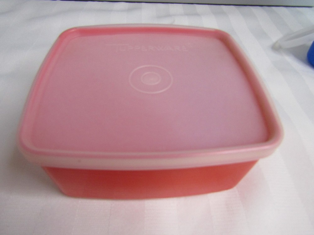 Vintage Tupperware Pack N Carry Lunch Box & Handle + 3 Containers READ