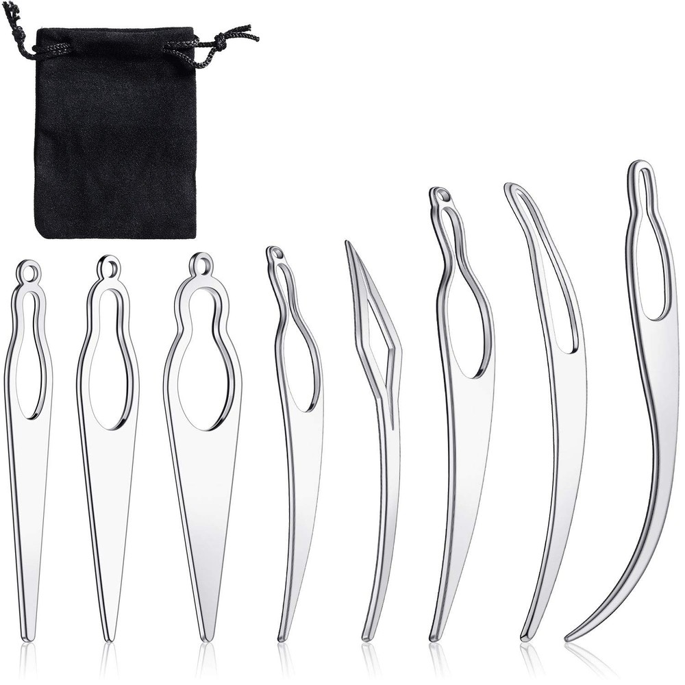 WILLBOND 8 Pcs Interlocking Tool for Locs Sisterlock Retighten Tool for Dread...