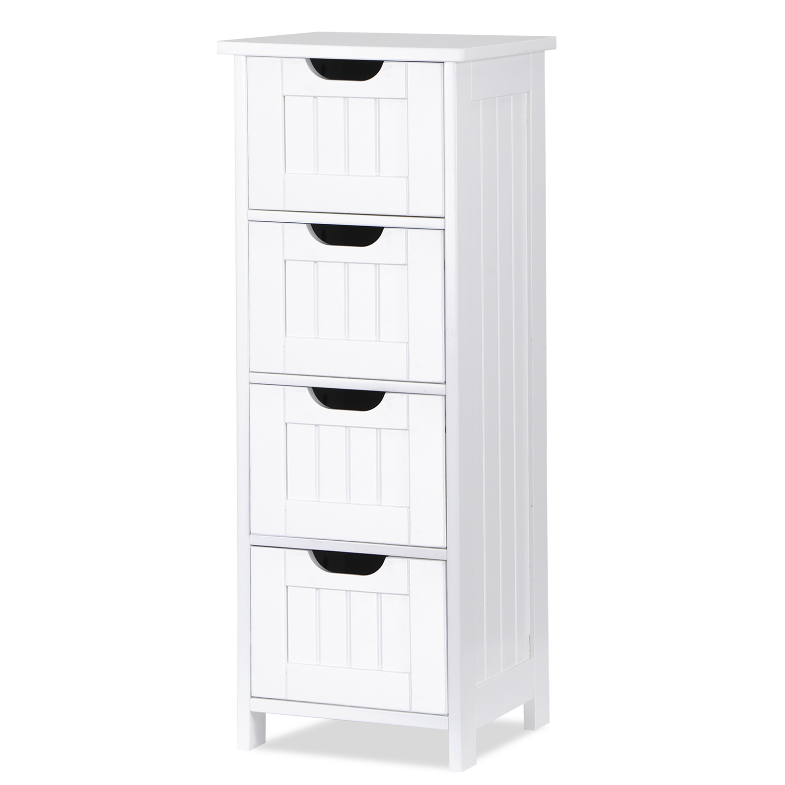 4 Colors Freestanding Small Bathroom Cabinet Side Storage Organizer w/4 Drawers