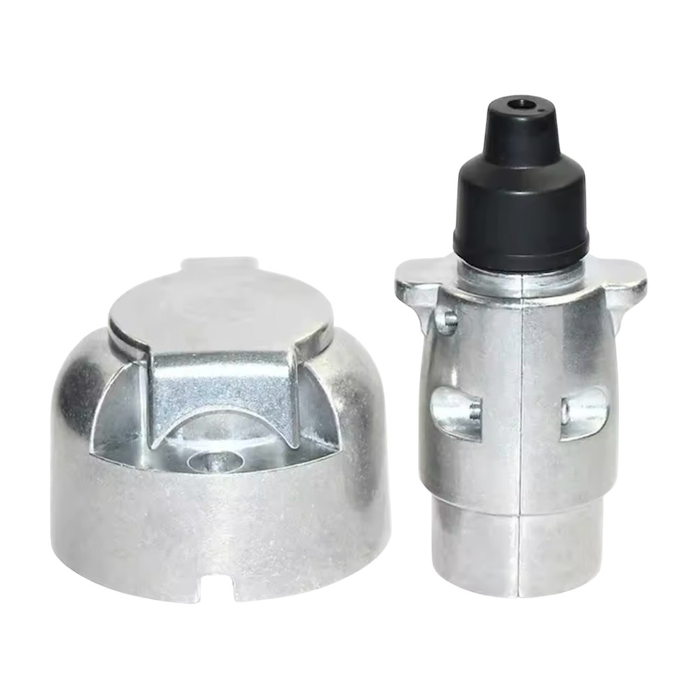 12V 7-Pin Trailer Plug Socket Set Aluminium