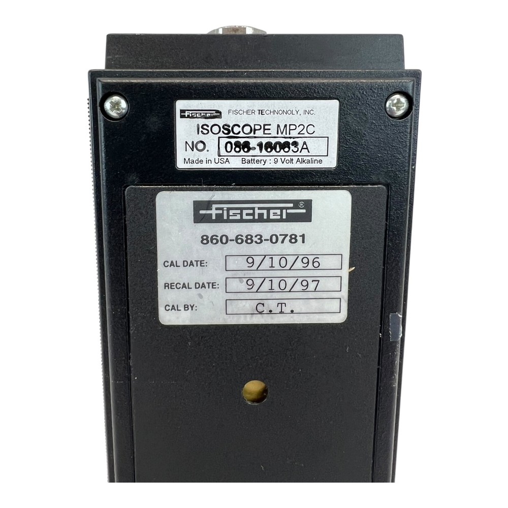 FISCHER TECHNOLOGY ISOSCOPE MP2C COATING THICKNESS MEASUREMENT