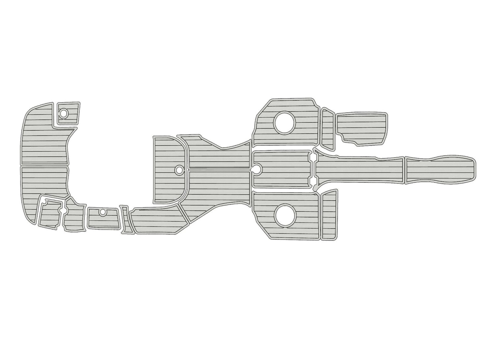 2012-2016 Monterey 264 FS BR Faux EVA teak Marine Floor