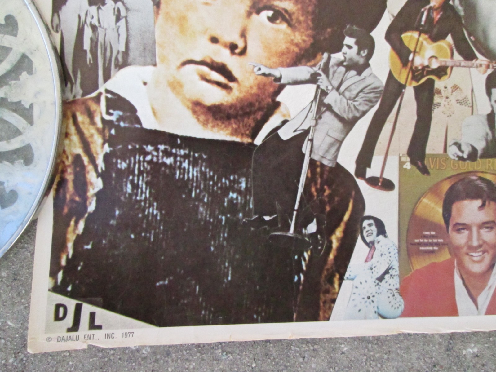 RARE ELVIS PRESLEY POSTER HIS LIFE IN PICTURES 21 1/2" x 28"