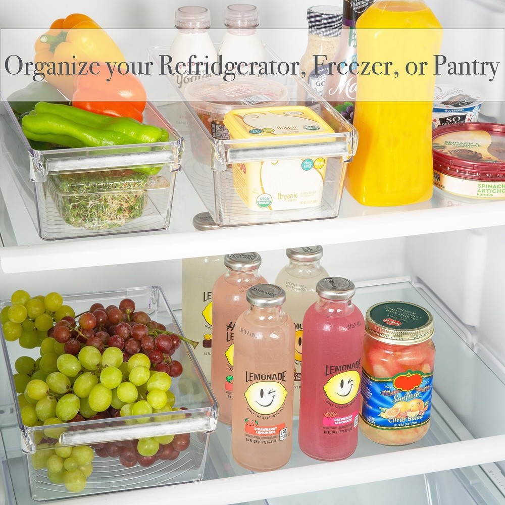 Kitchen Details 2 Pack Medium Refrigerator Storage Bin | Fridge & Freezer | K...