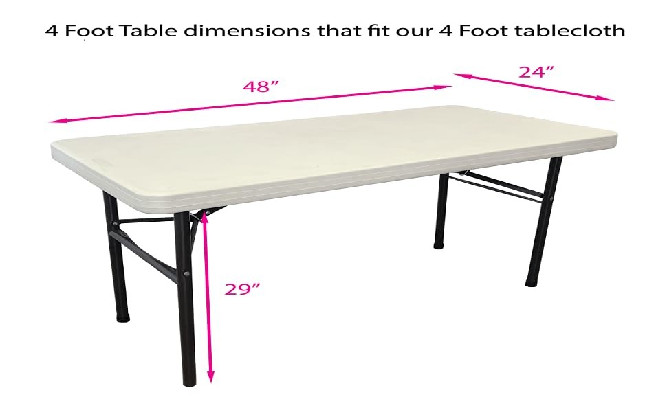 4 Foot White