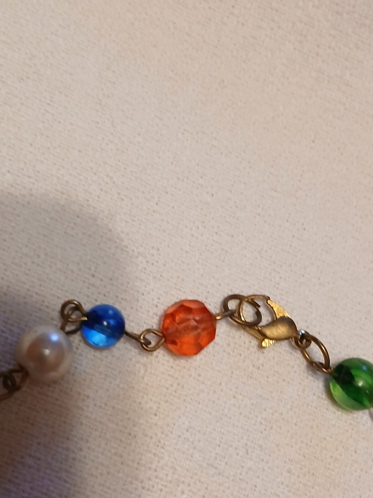 Religious Catholic Christianity Multi Gemstone Rosary Necklace