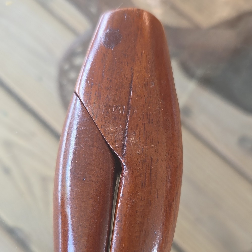 Wood Nut & Shell Cracker Vintage Retro Brown Handheld Nutcracker Tool