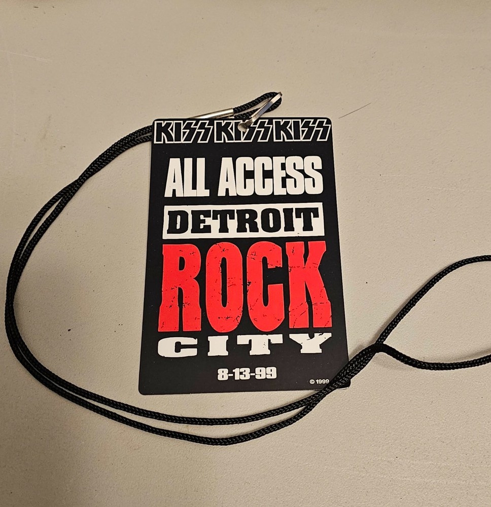 1999 KISS Detroit Rock City Movie Promo Laminate & Lanyard