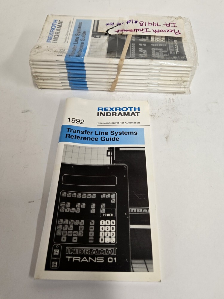 REXROTH INDRAMAT TRANSFER LINE SYSTEMS REFERENCE GUIDE 74418.