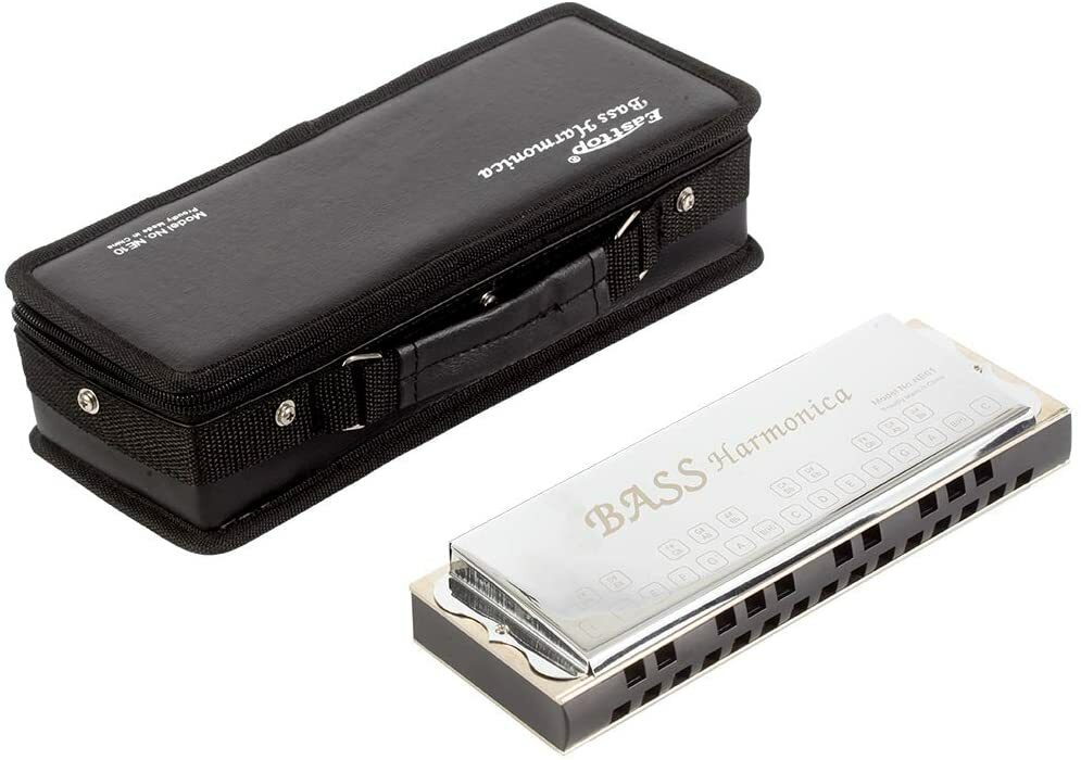 EASTTOP NE01 Bass Harmonica Ensemble Harmonica Professional Portable with Case