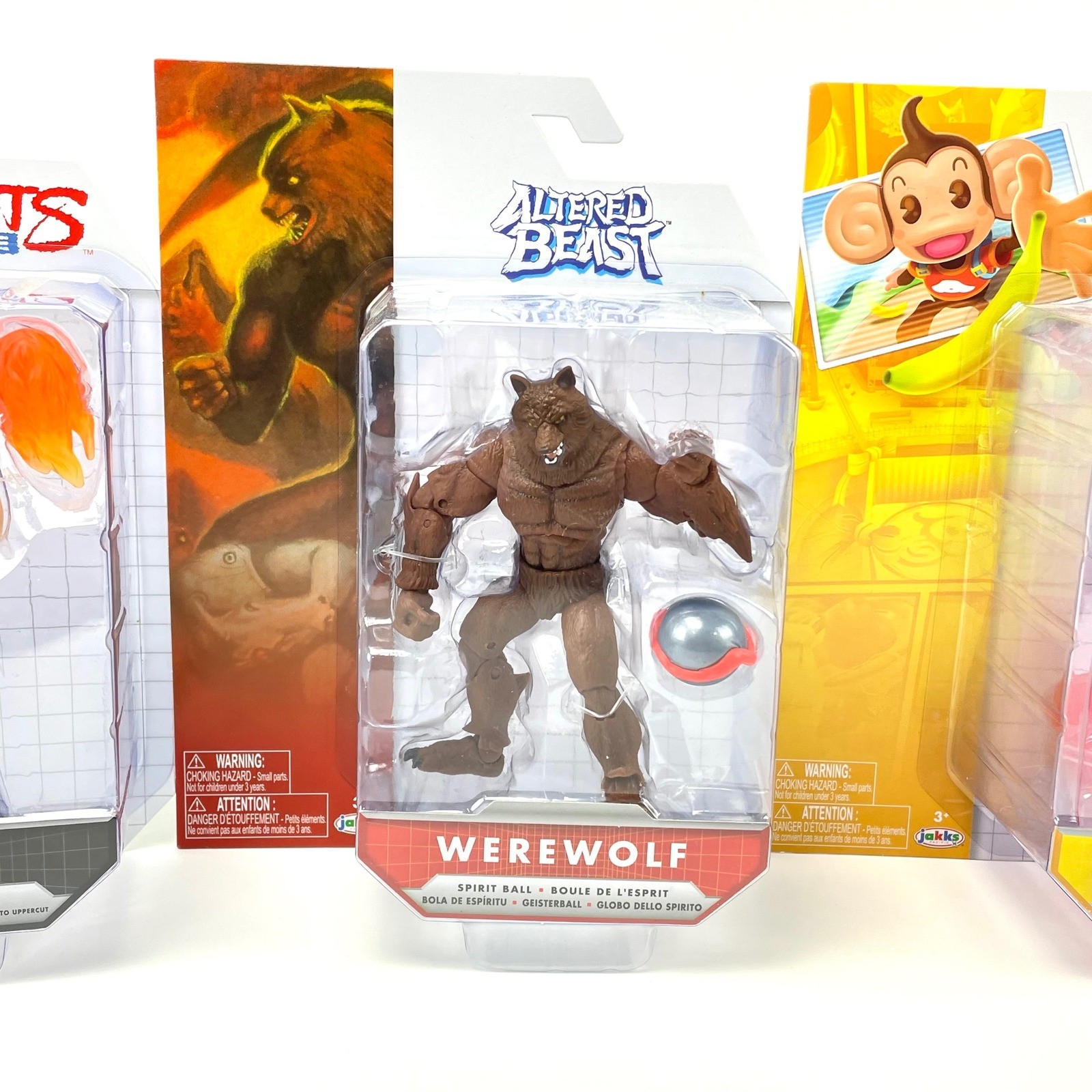 Sega Jakks Pacific Action Figure Lot Streets of Rage Altered Beast Sonic AiAi