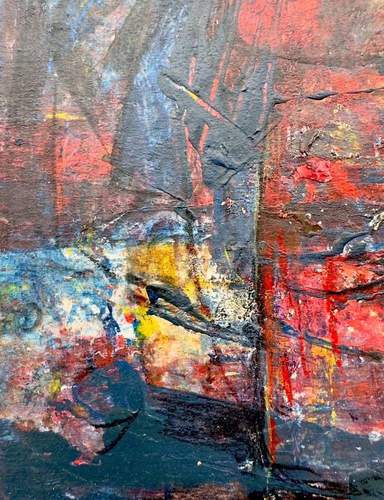 Original Russian Abstract Composition, Graphics, Postmodernism, Signed.