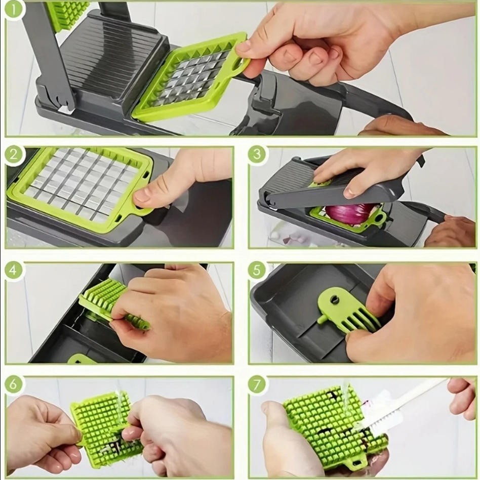 Multifunctional Vegetable Fruit Chopper Cutter - Home Kitchen Onion Veggie Dicer