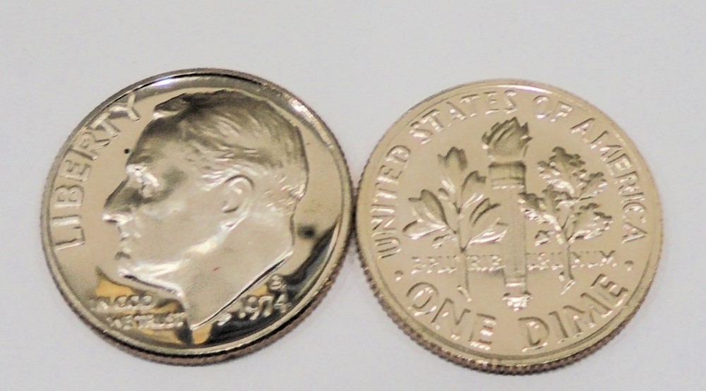 Nice 1974 s Proof Roosevelt Dime # 174 From  Proof Sets