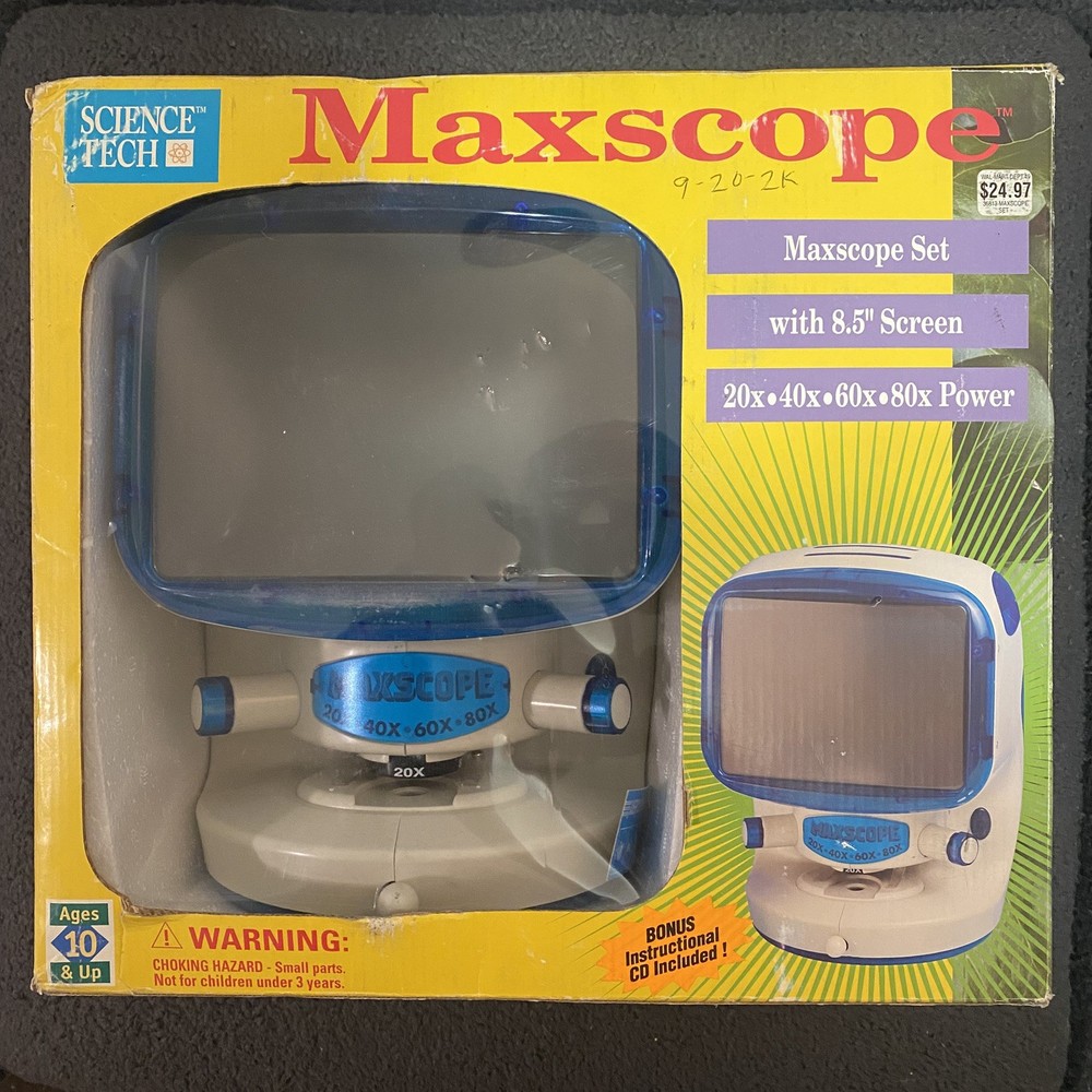 EDU SCIENCE - MAXSCOPE LAB - Max scope Set With 21cm Screen Open Box