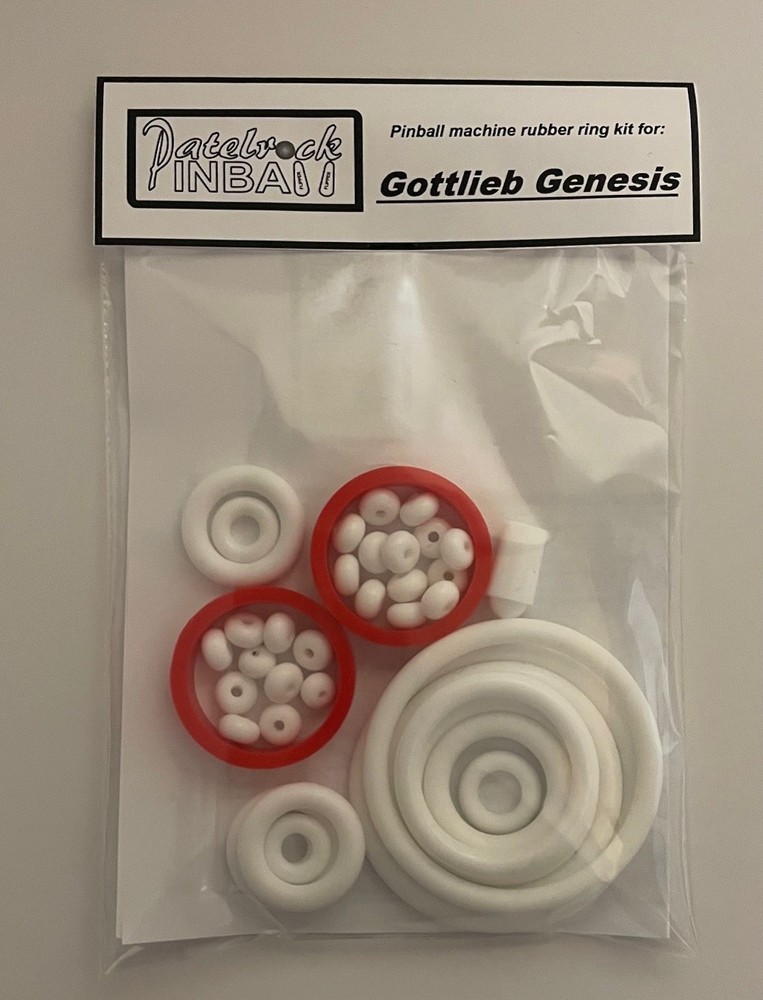 1986 Gottlieb / Premier Genesis Pinball Machine Rubber Ring Kit