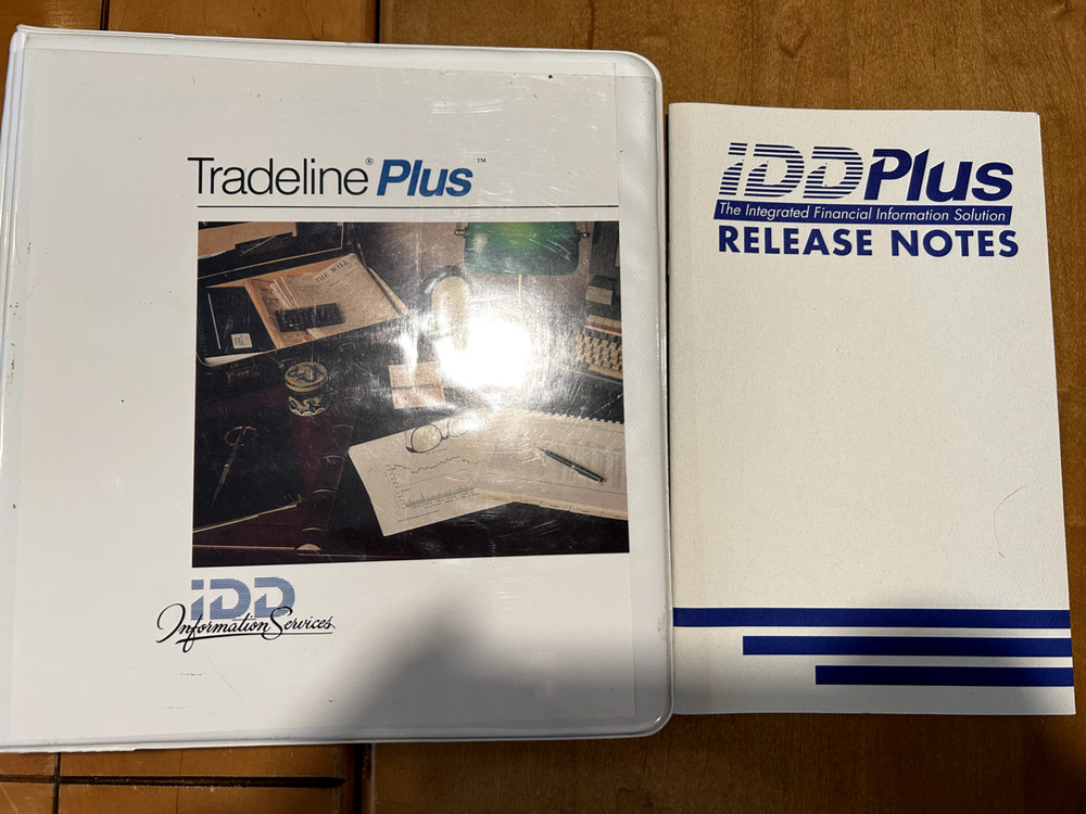 Tradeline Plus IDD Information services User's manual & software vintage