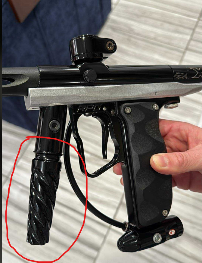 CC Twisted GasThru Paintball Marker Foregrip