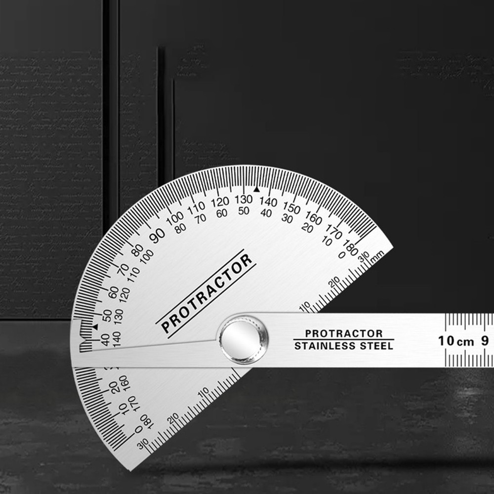 Convenient 2 in 1 Protractor Ruler for Easy Angle and Length Calculation