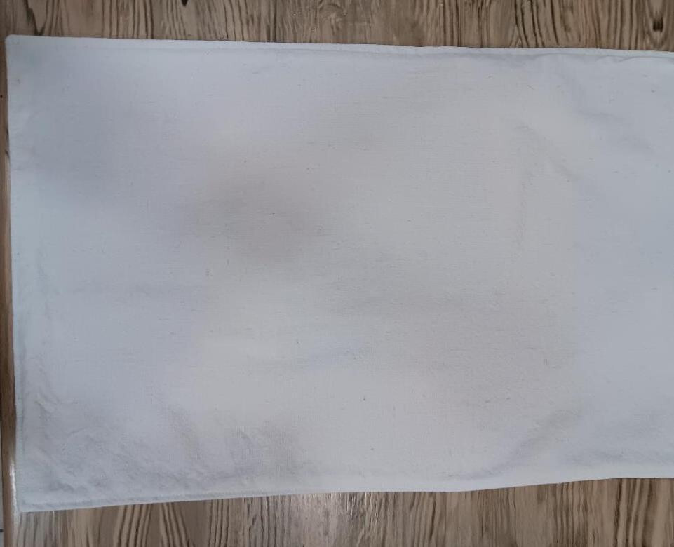 Handmade Reversible Table Runner BBQ Print and Solid Creamy White Choose Size