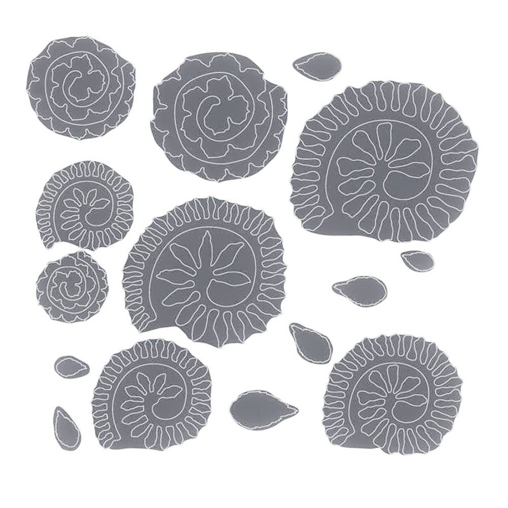 Sizzix Thinlits Tiny Tattered Florals 15pc with tool #660227 Retail $28.99 Holtz