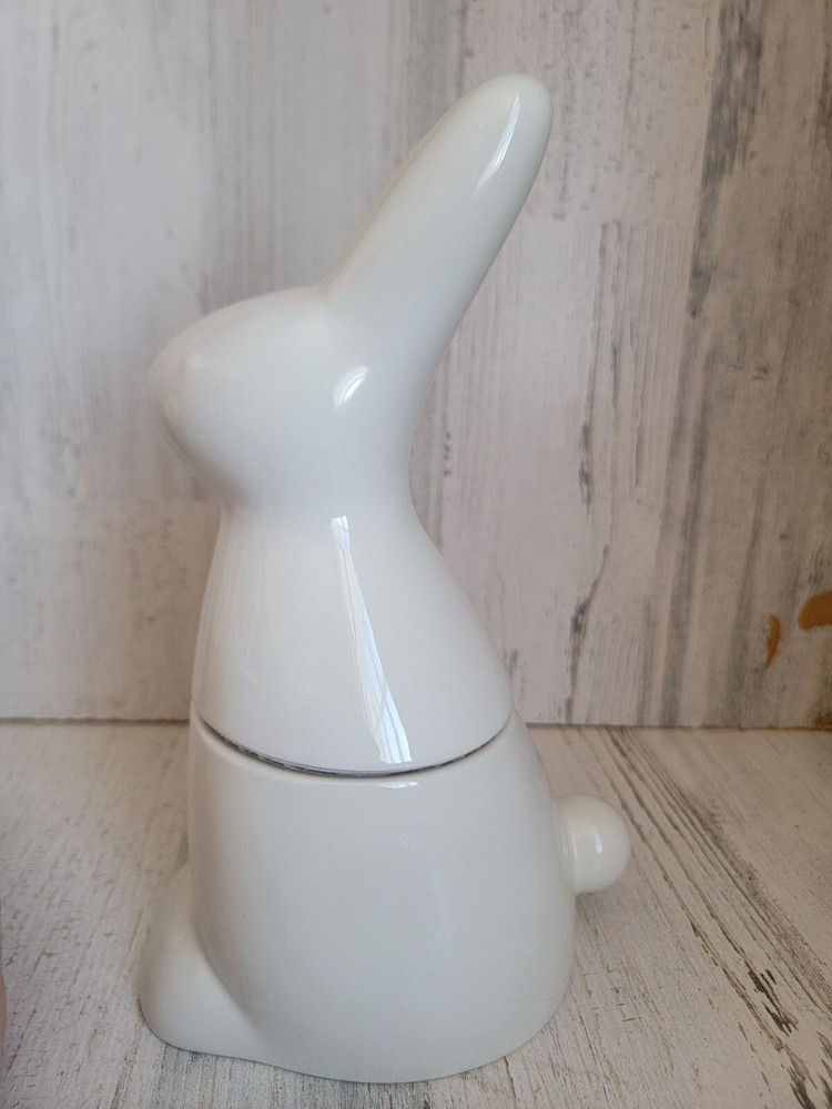 Easter bunny Candy Jar white home decor spring