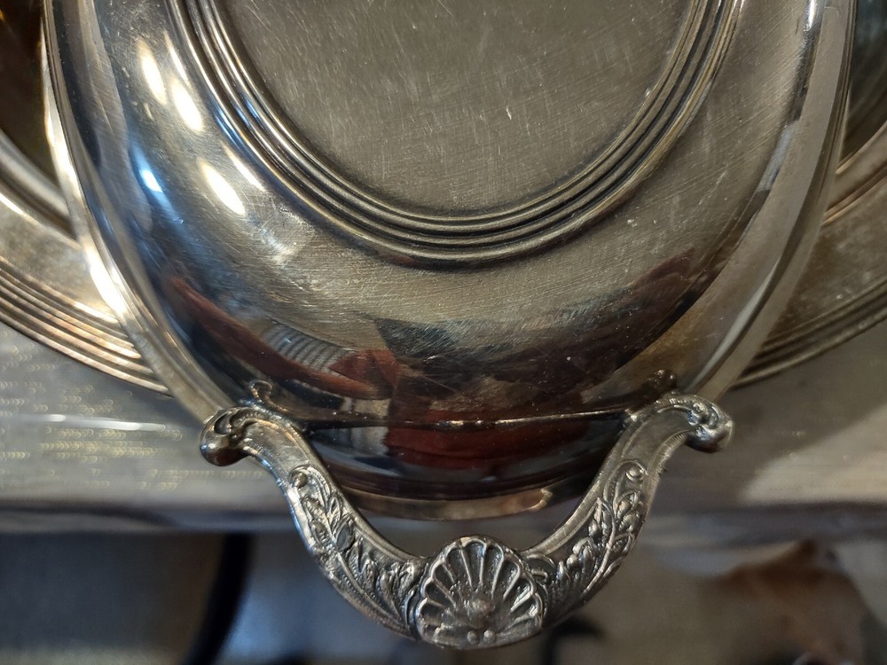 Cheshire Silver Plate Covered Vegetable Dish