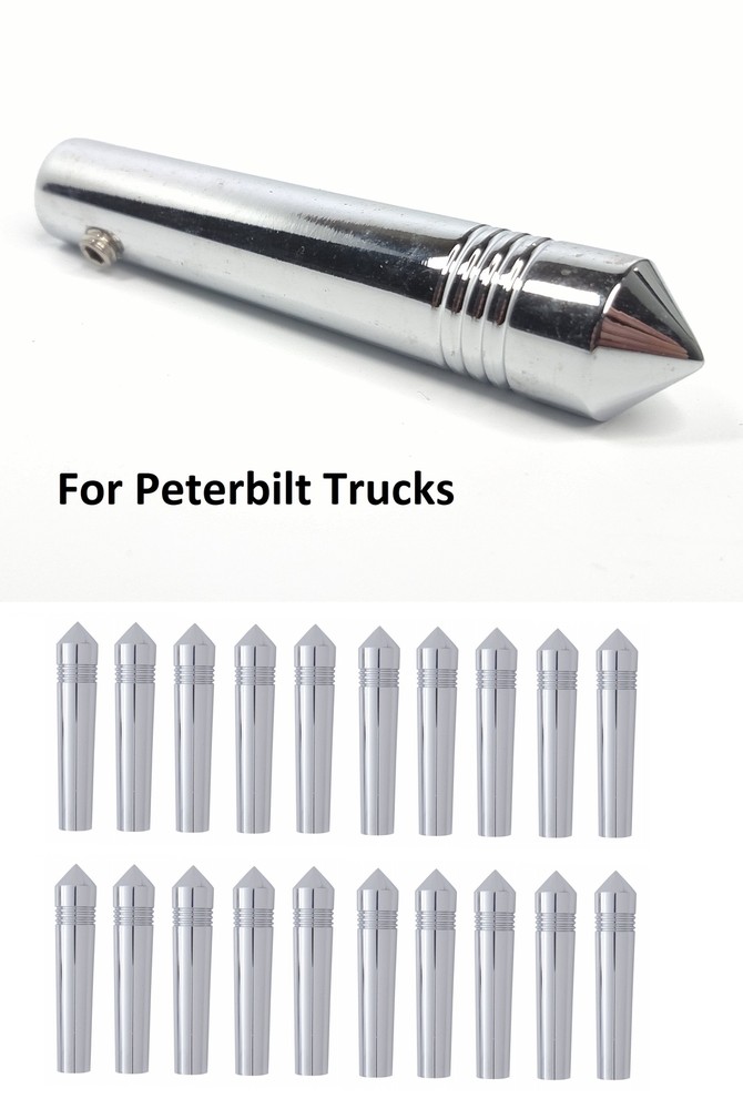 (Set/20) for Peterbilt Toggle Switch Extensions 2-1/4 Long Pointed Chrome Metal