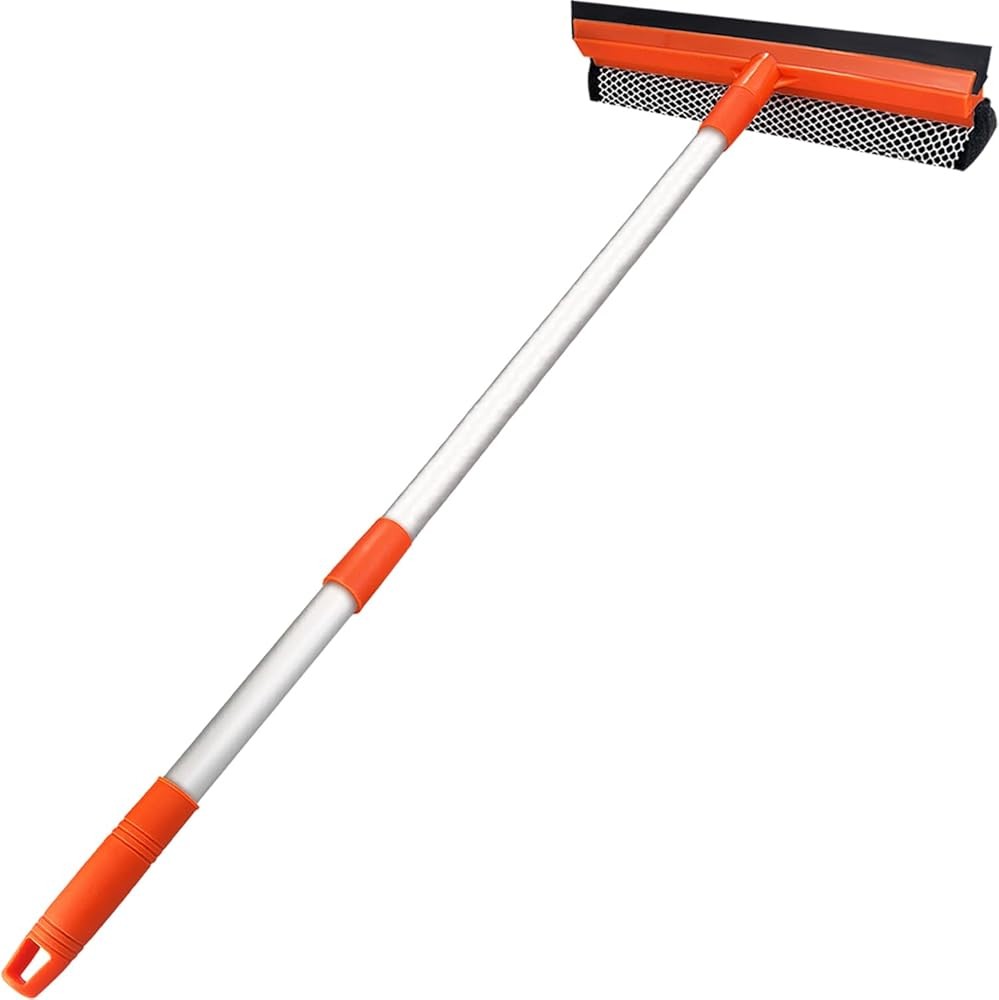 Window Squeee for Window Cleaning with Retractable Pole, Squeee Window